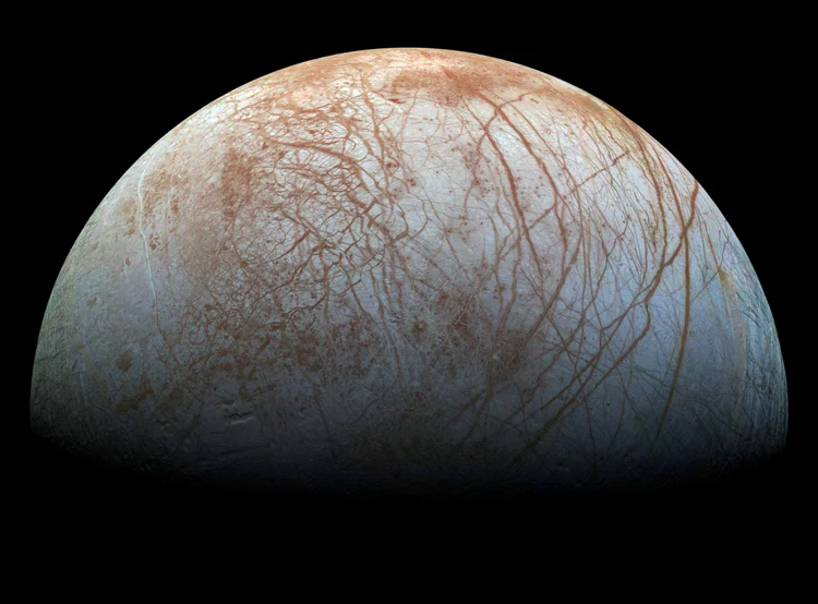Vista da lua de Júpiter: segundo cientistas, essa seria uma oportunidade para entender melhor o interior de gigantes gasosos como Júpiter (NASA/JPL-Caltech/SETI Institute/ Handout/Reuters Business)