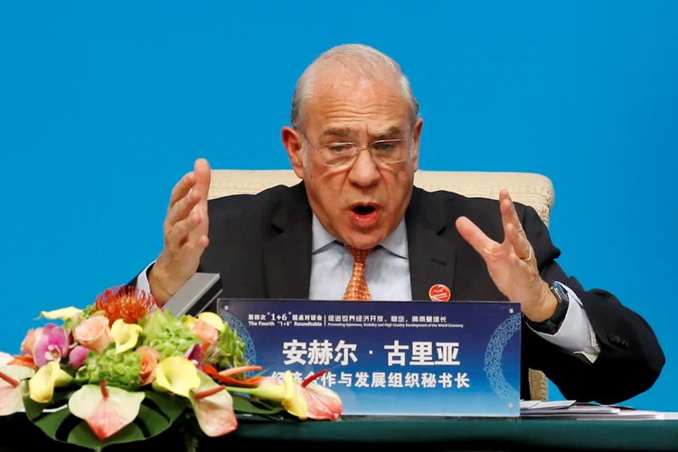 Ángel Gurría: secretário-geral da OCDE disse que continuará no posto até junho de 2021 (Florence Lo/Reuters)