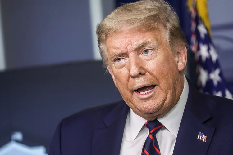 Trump: presidente americano tem relutado em usar máscara em público (Leah Millis/Reuters)