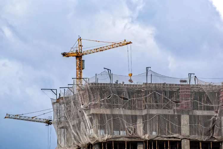 Construção civil: edifício sendo construído em São Paulo (Rebeca Mello/Getty Images)