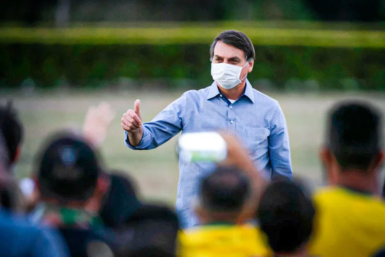 Jair Bolsonaro: "Se acontecer alguma coisa a gente bota para correr, dá uma voadora no pescoço deles. Mas não acredito que haja no meu governo" (Bruna Prado/Getty Images)