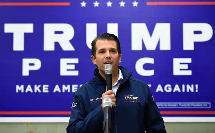 Donald Trump Jr.: quarentena desde que testou positivo para o novo coronavírus (David Becker/Getty Images)