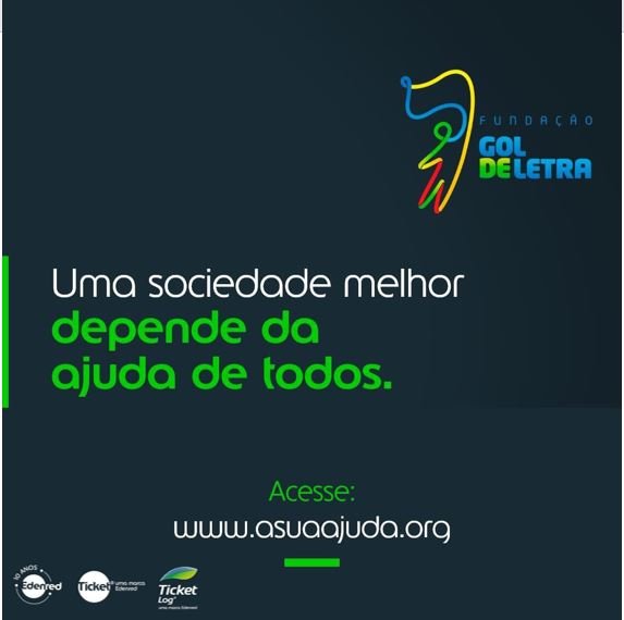 Ticket e Ticket Log apoiam Fundação Gol de Letra e comunidades vulneráveis