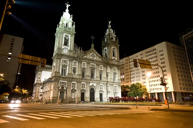 Igreja da Candelária: As igrejas vão ter também que ter equipes preparadas para orientar as pessoas e disponibilizar álcool em gel e máscaras (Ruy Barbosa Pinto/Getty Images)