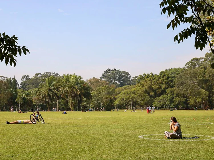 Parque Ibirapuera: momento de suspensão do distanciamento pode ser desafiador para algumas pessoas (Rovena Rosa/Agência Brasil)