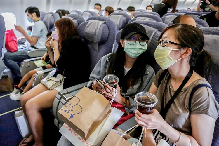 A experiência é oferecida no aeroporto Songshan, em Taipei  (Ann Wang/Reuters)