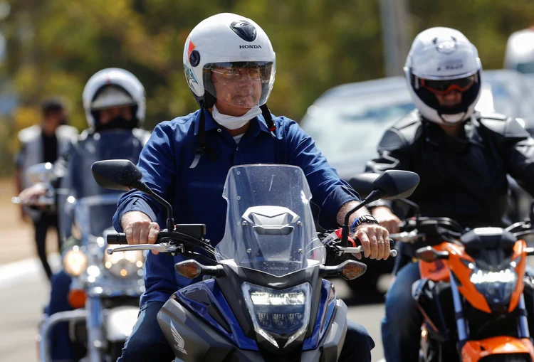 Bolsonaro confirma participação neste sábado na capital paulista, de uma motociata em apoio ao seu governo (Adriano Machado/Reuters)