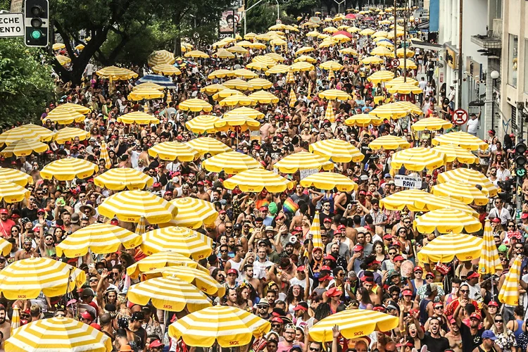 Blocos de rua em São Paulo. (Fabio Vieira/FotoRua/NurPhoto/Getty Images)