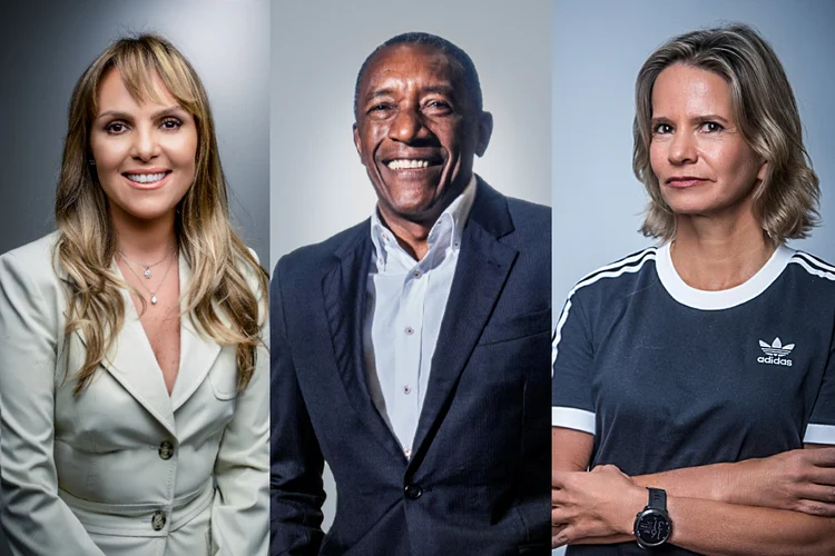 Aline Santos, da Unilever; Geraldo Rufino da JR Diesel; Flavia Bittencourt da Adidas: diversidade nas organizações  (//Divulgação)