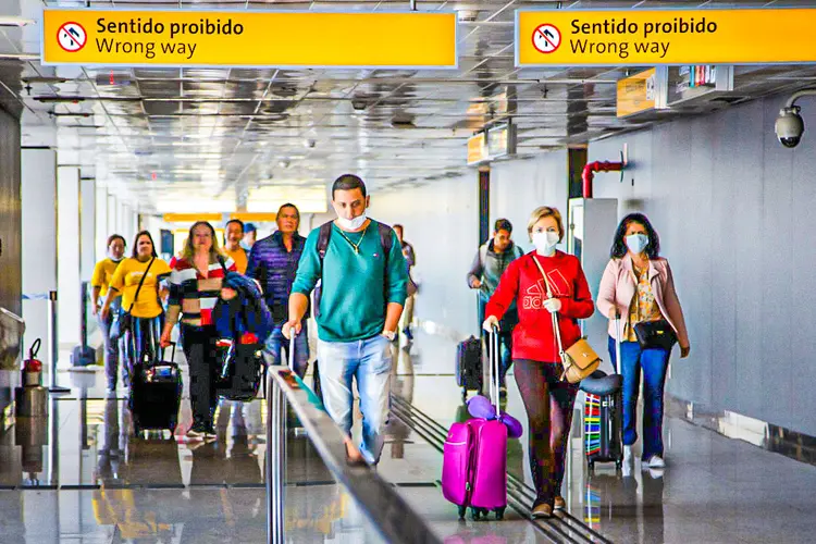 Aeroporto de Guarulhos: fim do adicional tornou-se ainda mais prioritário com a chegada da pandemia (Carol Coelho/Getty Images)