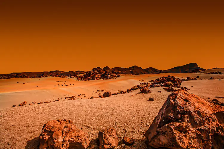 Marte: "Iremos à Lua, teremos uma base em Marte, enviaremos pessoas a Marte e criaremos vida multiplanetária", disse Elon Musk, presidente da empresa (nemchinowa/Getty Images)