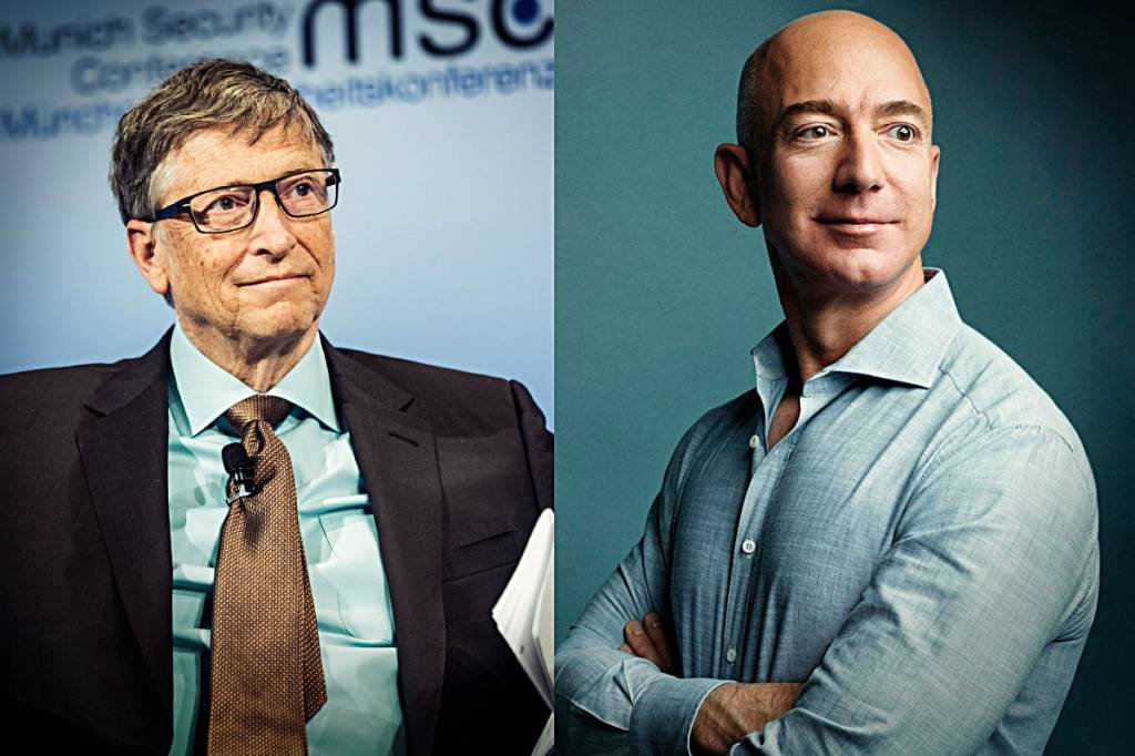 Bezos e Gates: o que os bilionários fazem logo que acordam? (Divulgação/Reg Rubenstein/flickr/Exame)