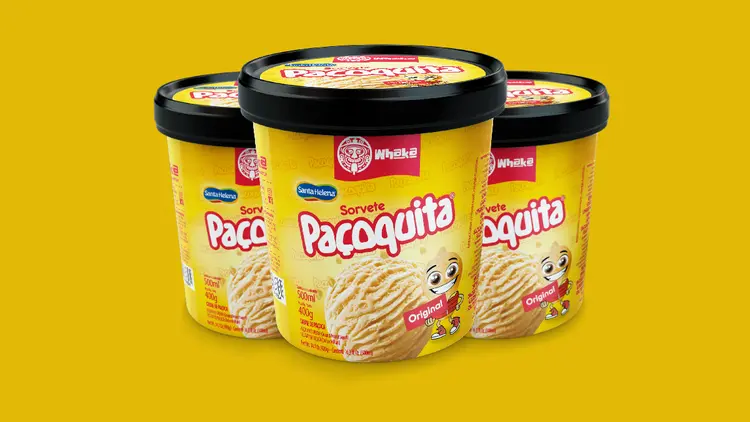 Paçoquita: marca lança sorvete em pote de 500 ml (Paçoquita/Divulgação)