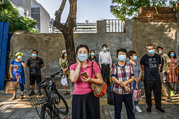 Pequim: capital isolou 10 áreas do distrito de Shunyi (Kevin Frayer/Getty Images)