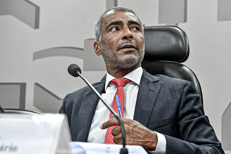 Romário: senador foi internado no Rio (Geraldo Magela/Agência Senado)