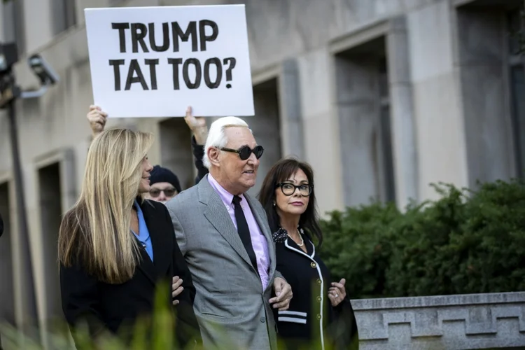 Roger Stone no primeiro dia do seu julgamento, em Washington, em novembro de 2019 (Arquivo/AFP)