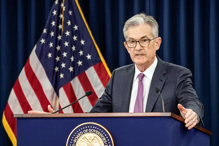 O presidente do Federal Reserve, Jerome Powell: reunião do BC americano na quarta-feira | Foto: Kevin Lamarque/Reuters (Kevin Lamarque/Reuters)