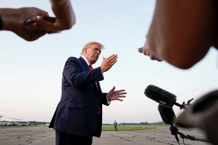 Donald Trump: presidente concorrerá à reeleição nos EUA contra Joe Biden em 3 de novembro (Joshua Roberts/Reuters)