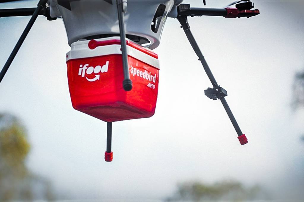 iFood inicia testes de entregas com drone (Divulgação/Reuters)