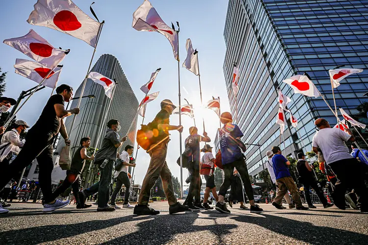 Japão registrou resultados negativos do PIB durante ao menos dois trimestres seguidos, o que não acontecia desde 2015 (Issei Kato/Reuters)