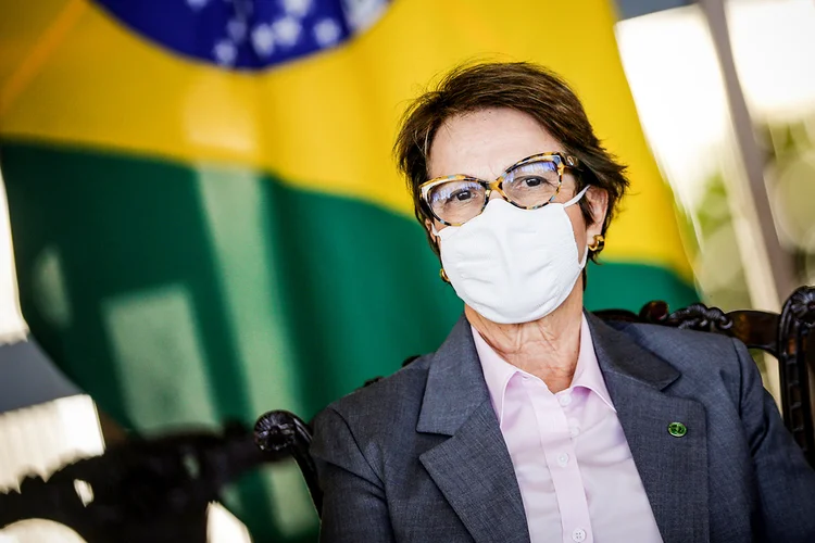 Tereza Cristina: "Acredito, sou uma otimista, que o Brasil tem muito a dar. Mas este acordo também é muito bom para os países europeus" (Adriano Machado/Reuters)