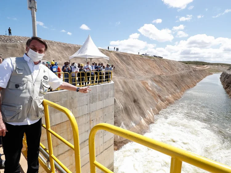 O presidente Jair Bolsonaro: governo diz que pretende concluir obras inacabadas (Alan Santos/PR/Agência Brasil)