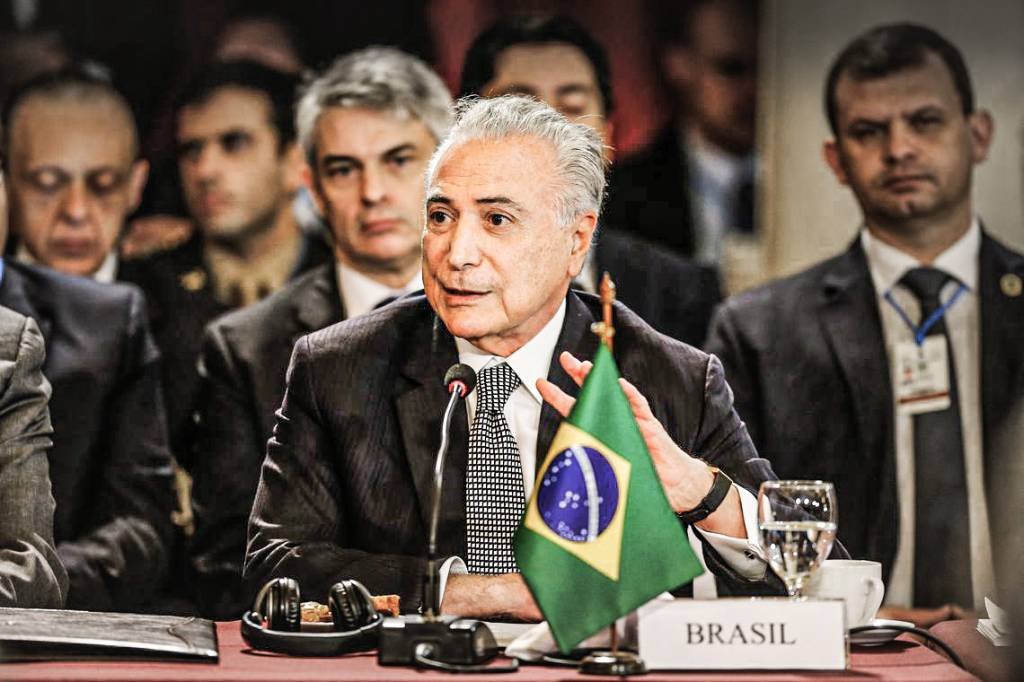 O ex-presidente Michel Temer vai liderar a missão brasileira ao Líbano; grupo viaja na quarta de manhã (Cesar Itiberê/PR/Agência Brasil)