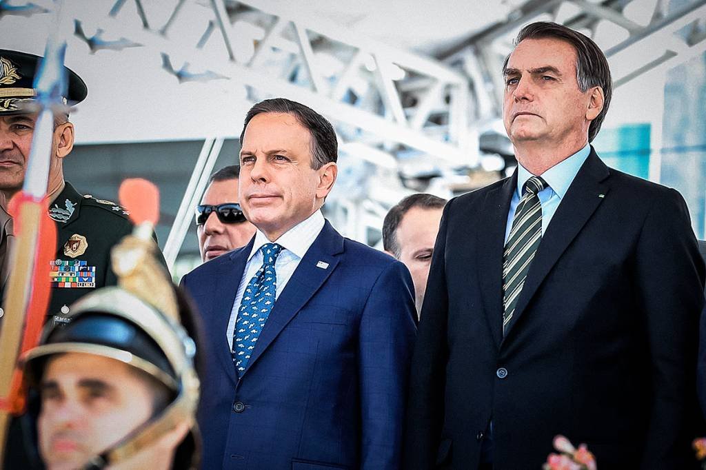 João Doria e Jair Bolsonaro. (Marcos Corrêa/PR/Reprodução)