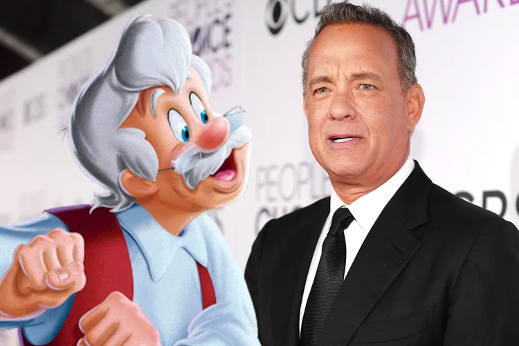 Tom Hanks estaria negociando papel de Gepeto no live-action de Pinóquio (Christopher Polk/Getty Images/Montagem/Exame)