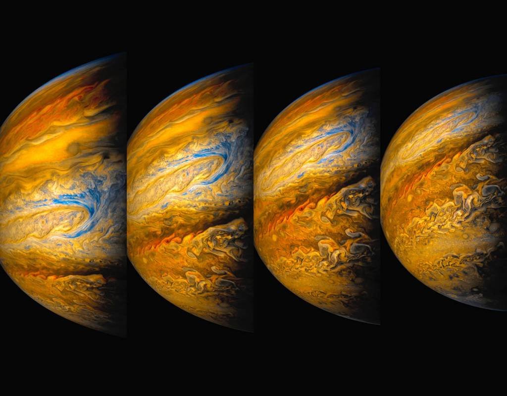 Nasa divulga foto misteriosa das nuvens de Júpiter