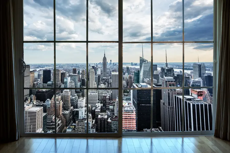 Nova York: janela com vista de Manhattan (stockelements/Getty Images)