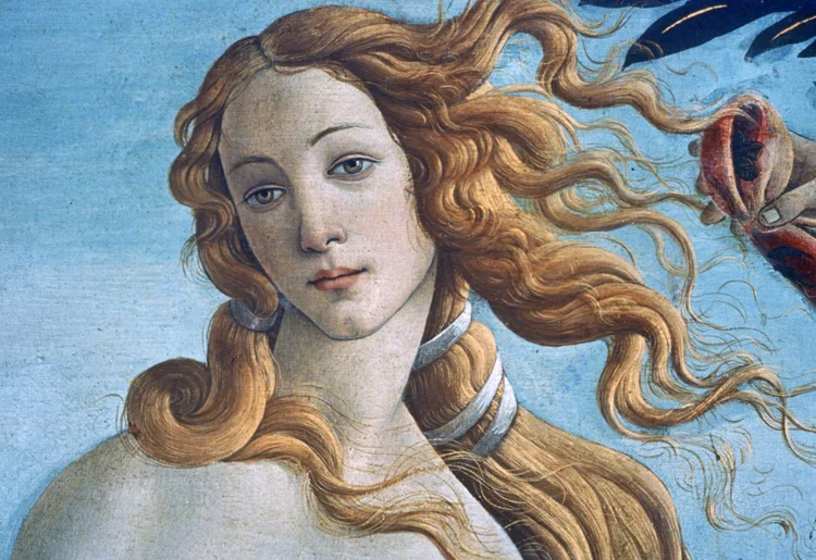 Nascimento de Vênus, de Botticelli, em Florença: por séculos, representação de um ideal feminino (Art Media/Print Collector/Getty Images)