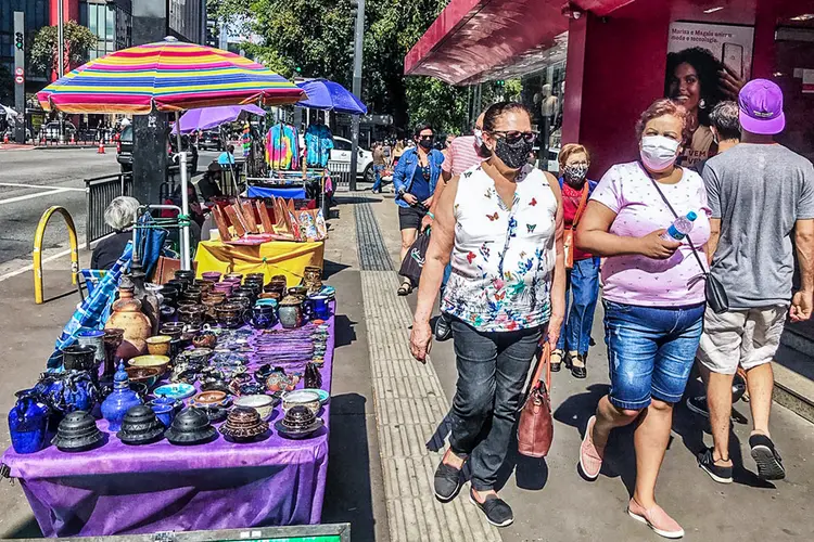 Em São Paulo, bolhas de proteção podem ter contribuído para uma diminuição dos casos de covid-19. Mas isso não é a solução (Roberto Parizotti/Fotos Públicas)