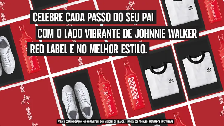 Campanha da Johnnie Walker com Adidas: união de forças (Johnnie Walker/Divulgação)