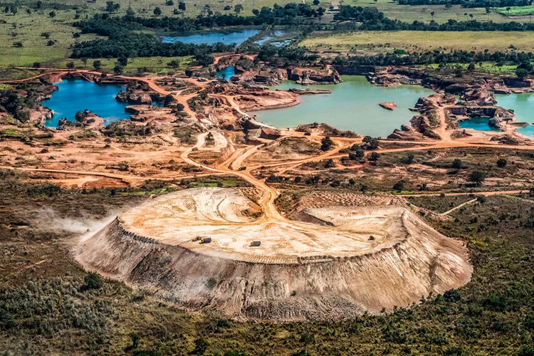 Lagoas salinas de Nhecolândia, no Pantanal: longe de clichês (João Farkas/Sesc/Divulgação)