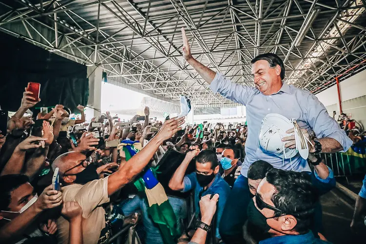 Bolsonaro em Aracaju: um dia depois de visitar usina termelétrica em Sergipe, o presidente vai a Mato Grosso do Sul para inaugurar sistema de radar (Alan Santos/PR/Divulgação)