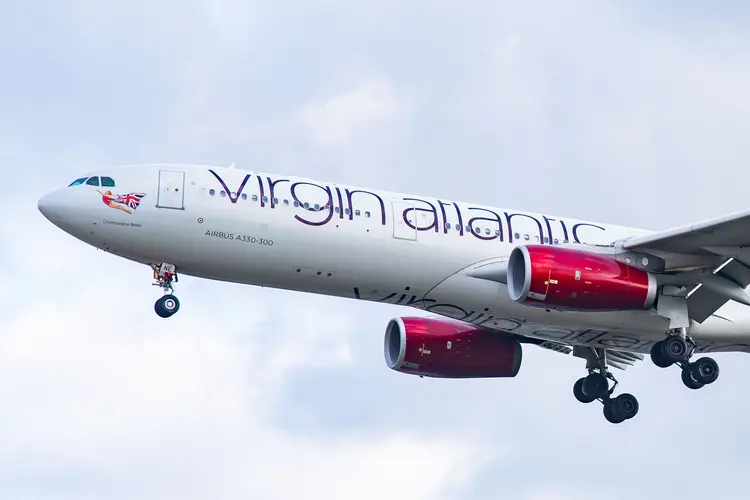 Virgin Atlantic: a companhia aérea passou a oferecer um "seguro covid" de gratuito.  (Nicolas Economou/Getty Images)