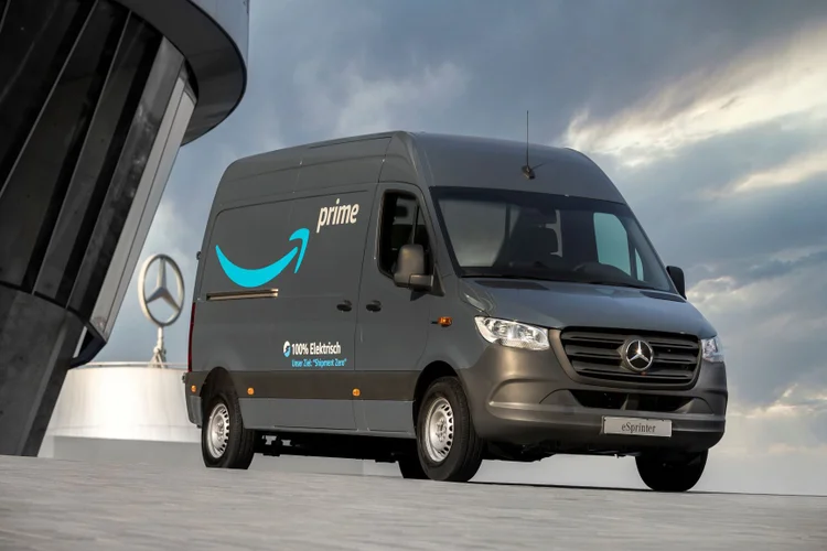 Van elétrica da Mercedes fará parte da frota da Amazon na Europa (Business Wire/Divulgação)