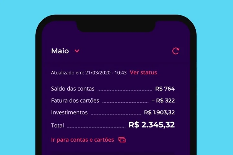 Guiabolso: o usuário precisa baixar o App, cadastrar um cartão de débito e preencher o valor da transferência (Guiabolso/Divulgação)