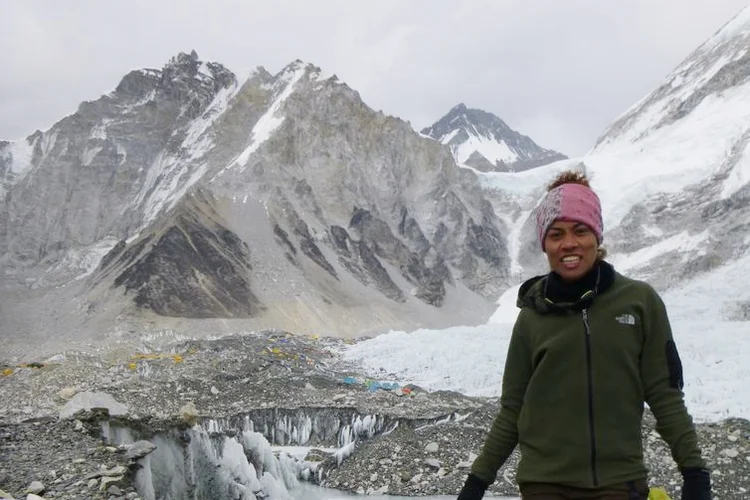 Aretha Duarte: brasileira quer chegar ao topo do Everest (Arquivo Pessoal/Agência Brasil)