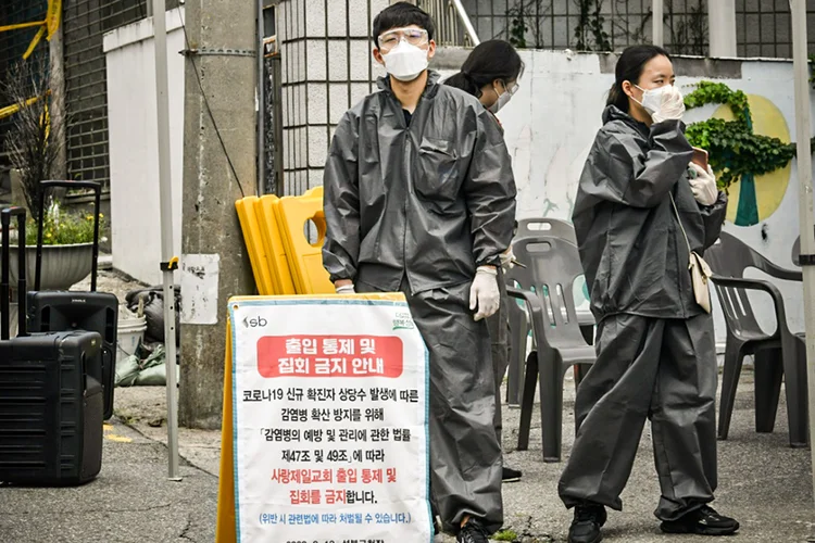 Coreia do Sul: país começa a enfrentar nova onda de contágios do coronavírus (AFP/AFP)