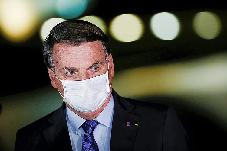 Bolsonaro: fala do presidente sobre a vacinação contra a covid-19 inspirou postagem da Secom (Adriano Machado/Reuters)