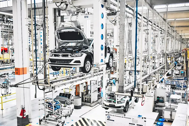 Fábrica da Volkswagen em São Bernardo do Campo: turno único começa em 1º de novembro.  (Volkswagen/Divulgação)