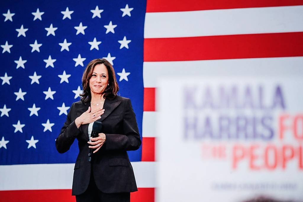 Kamala Harris: ex-procuradora foi escolhida como vice na chapa do democrata Joe Biden (Mike Blake/Reuters)