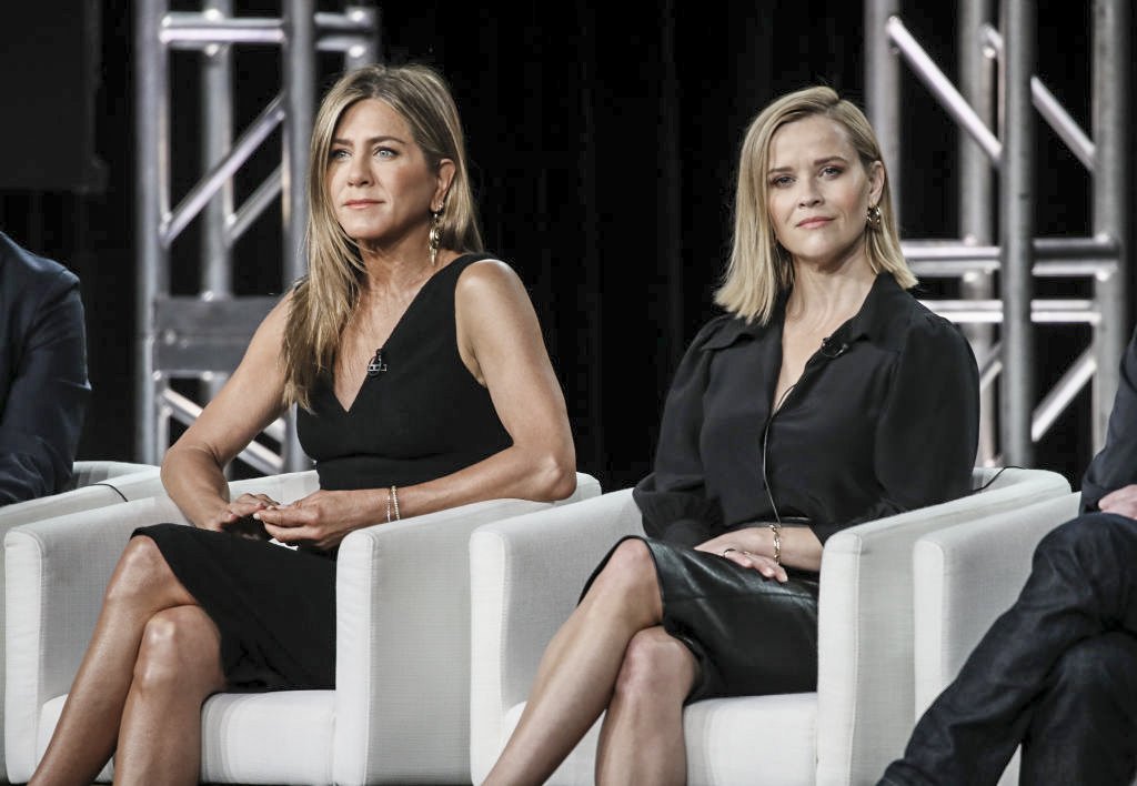 Jennifer Aniston e Reese Witherspoon, atrizes no "The Morning Show" da Apple TV+ (David Livingston / Correspondente/Getty Images)