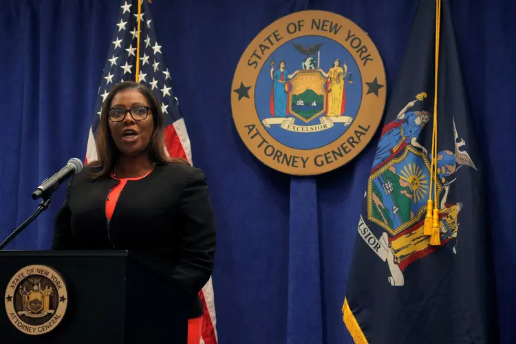 Letitia James, procuradora-geral em Nova York: ação contra a NRA (Brendan McDermid/Reuters)