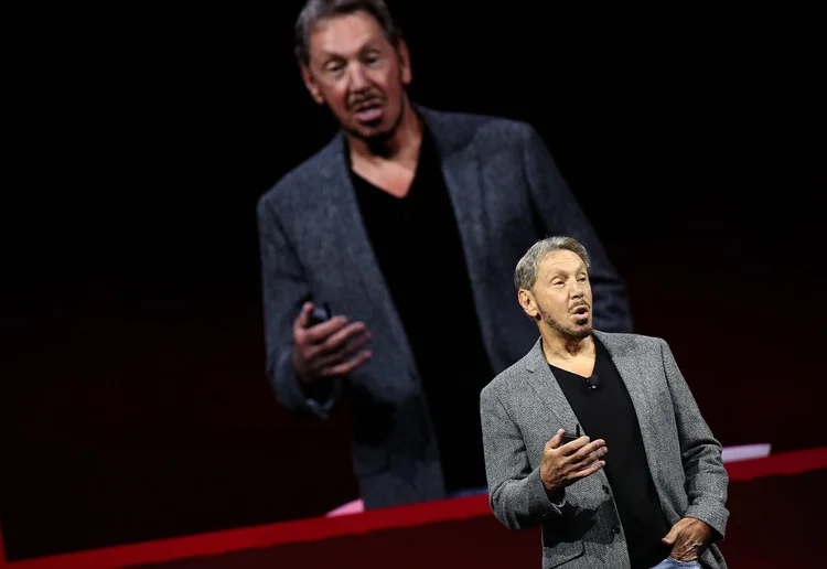 Larry Ellison, fundador da Oracle: executivo fez evento para levantar fundos para Trump (Justin Sullivan/Getty Images)
