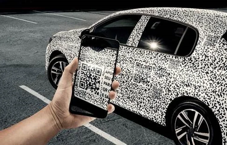 Carros com QR Code: nova campanha do Peugeot 208 (Peugeot/Divulgação)