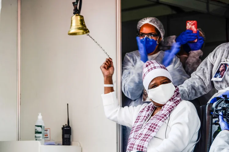 Hospital Municipal de Campanha do Pacaembu: unidade foi desmontada em agosto de 2020, após 1.500 atendimentos (Gildson di Souza/SECOM/Divulgação)