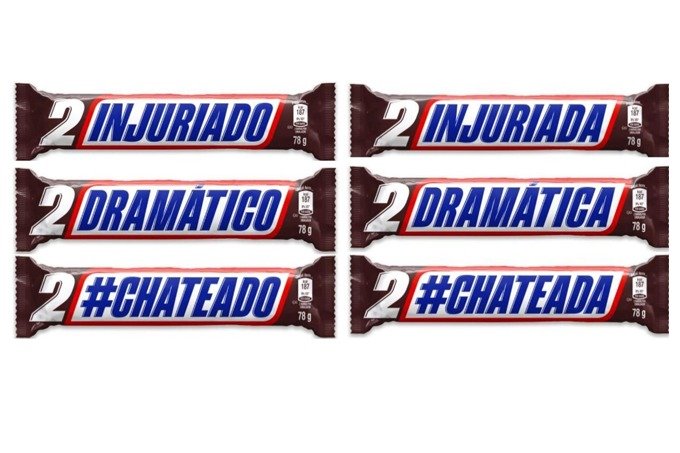 "Dramático ou Chateado?" Snickers retoma campanha com novos adjetivos